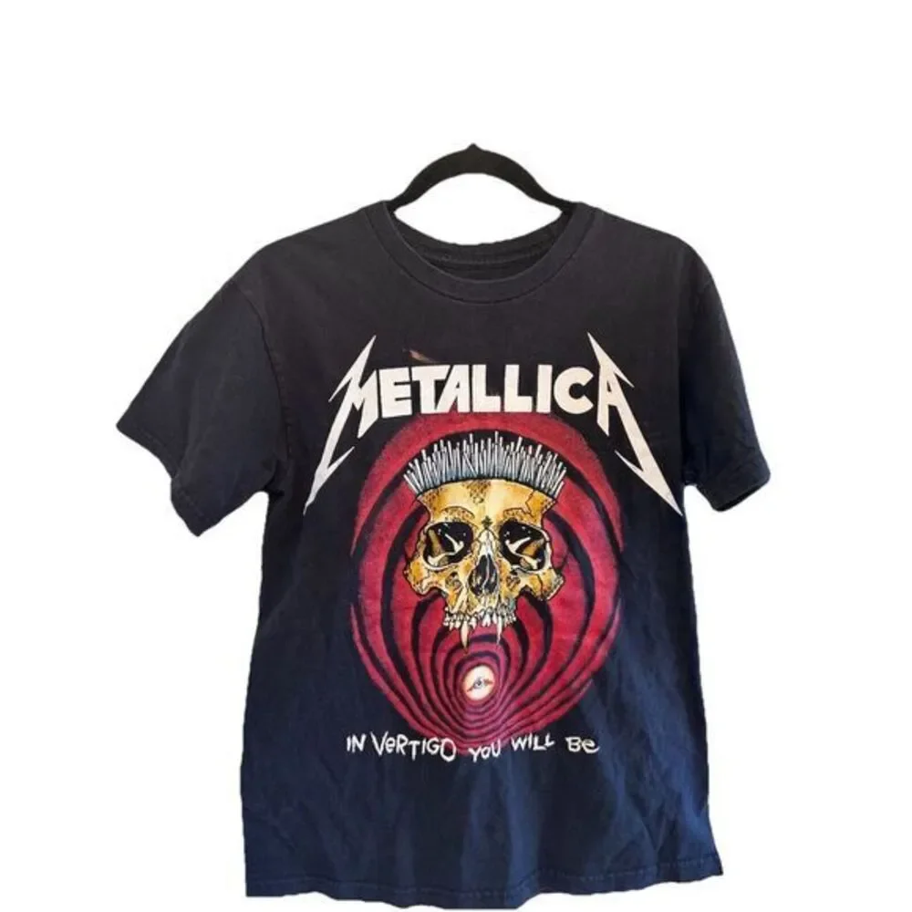 Metallica Shortest Straw In Vertigo You Will Be Black T-Shirt Size‎ Small